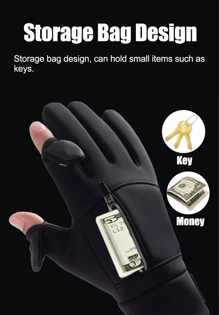 Winter-Touchscreen-Handschuhe zum Wandern und Camping, winddicht, warm, rutschfeste Silikonhandschuhe für Männer und Frauen – Detail 8