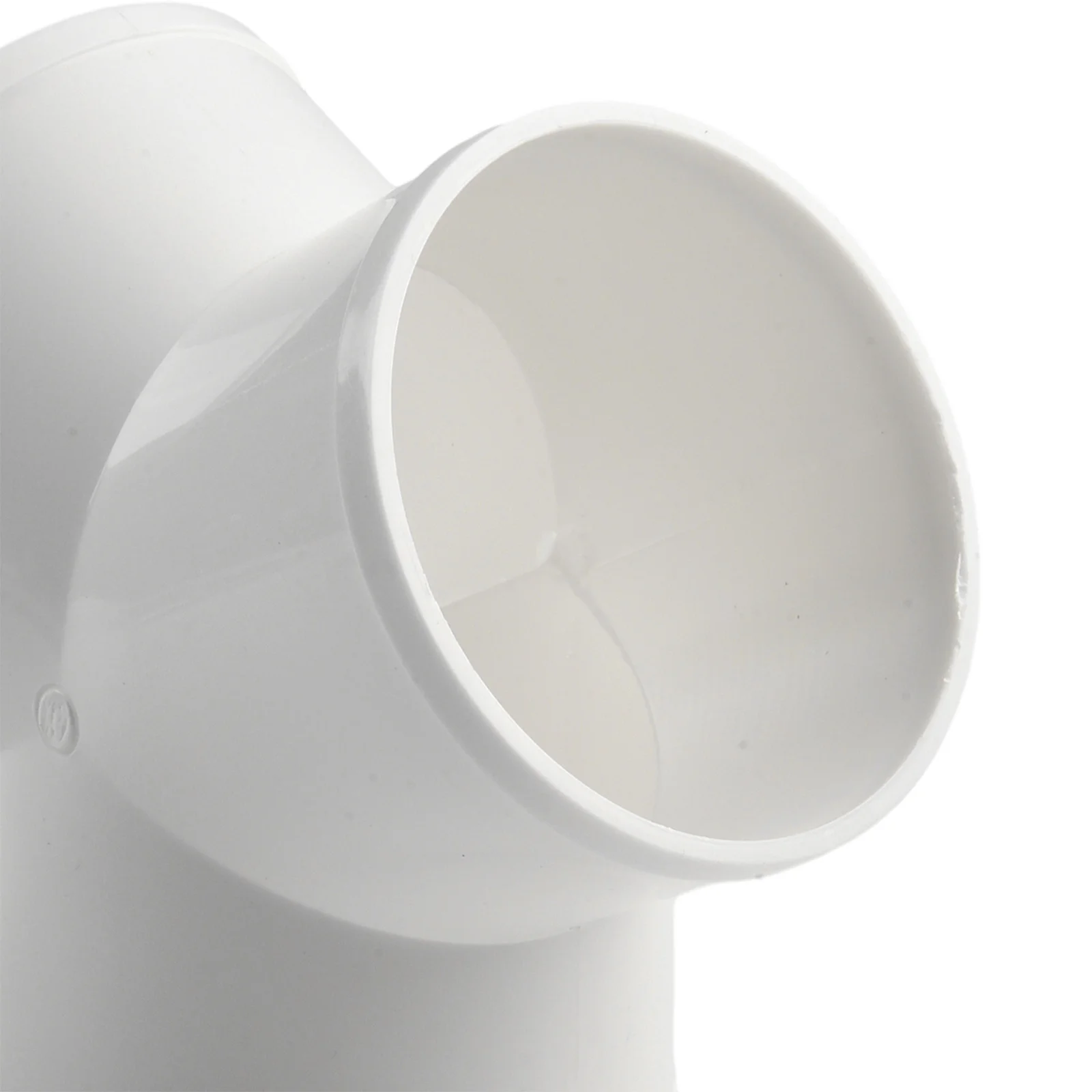 100mm T or Y Duct Connector for Ventilation Applications Supporting Both Duct Pipe and Flexible Hose Attachments