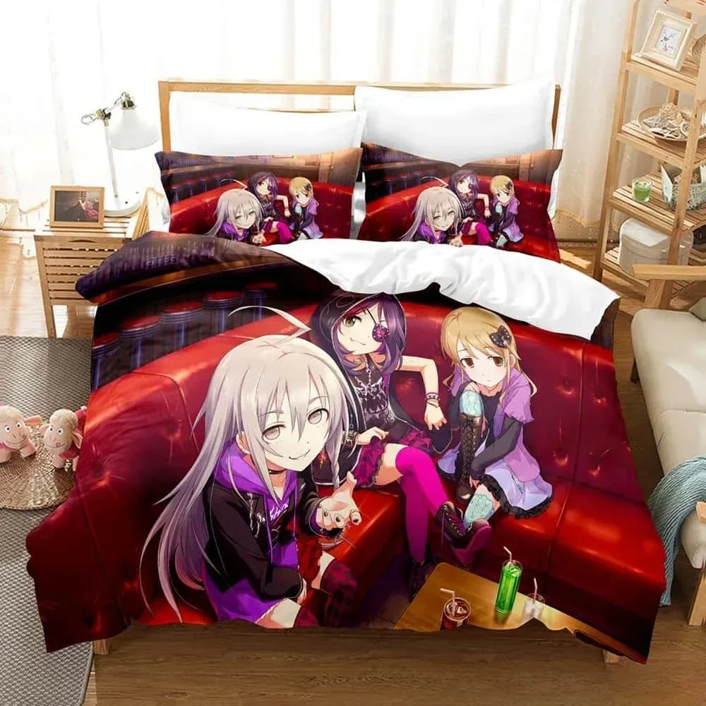 THE iDOLM@STER Cinderella Girls Starlight Stage Bedding Set Single Twin Full Queen King Size Bed Set Bedroom Duvet cover Sets