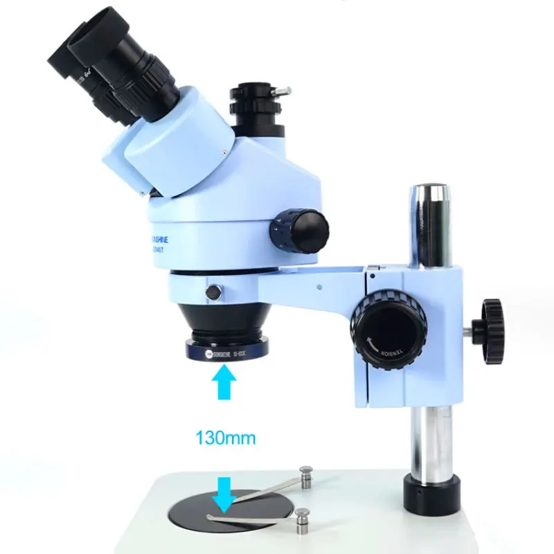 Luz do sol dustproof led fonte de luz anel ajustável fonte da lâmpada para a indústria monocular microscópio estéreo trinocular