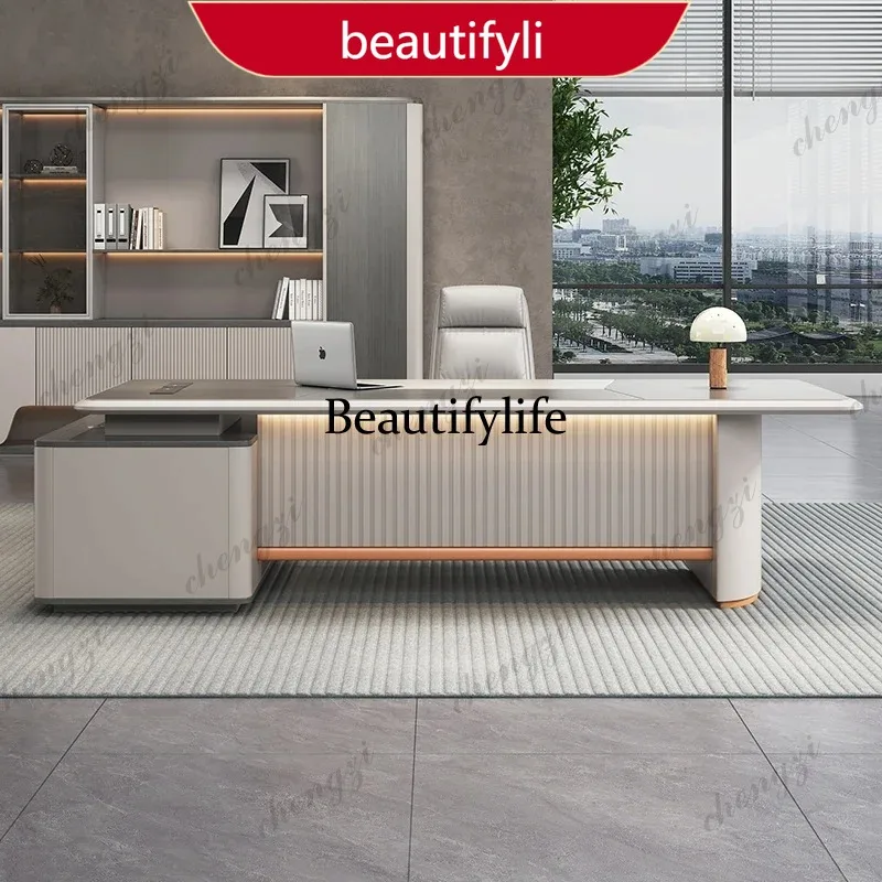 

M45 Modern Large L Shaped Office Table Drawer Cheap Writing Office Computer Desks Study Wooden Drawers Mesa Para Computador Orn