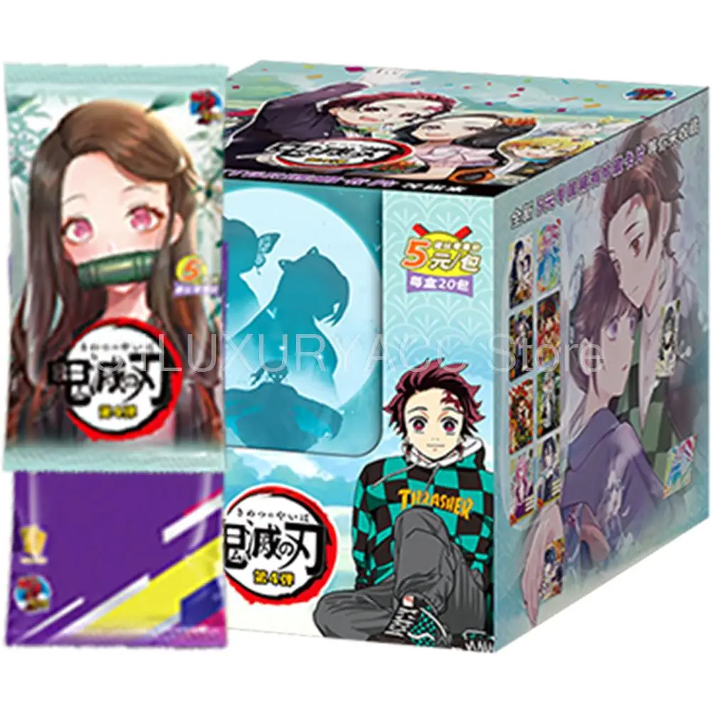 

Little Dinosaur New GM0405 Demon Slayer Cards Box Hobby Collection TCG Playing Game Kamado Tanjirou Kamado Nezuko Character Card