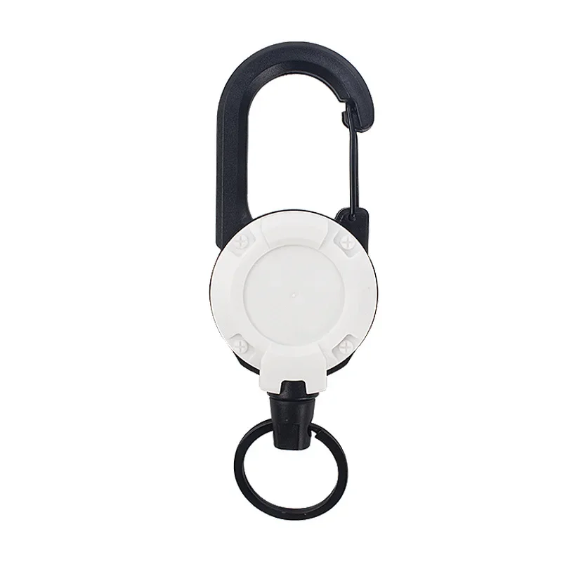 Multifunctional Retractable Key Chain High Resilience Plastic Anti Theft Easy Pull Climbing Buckle For Outdoor Portable Use