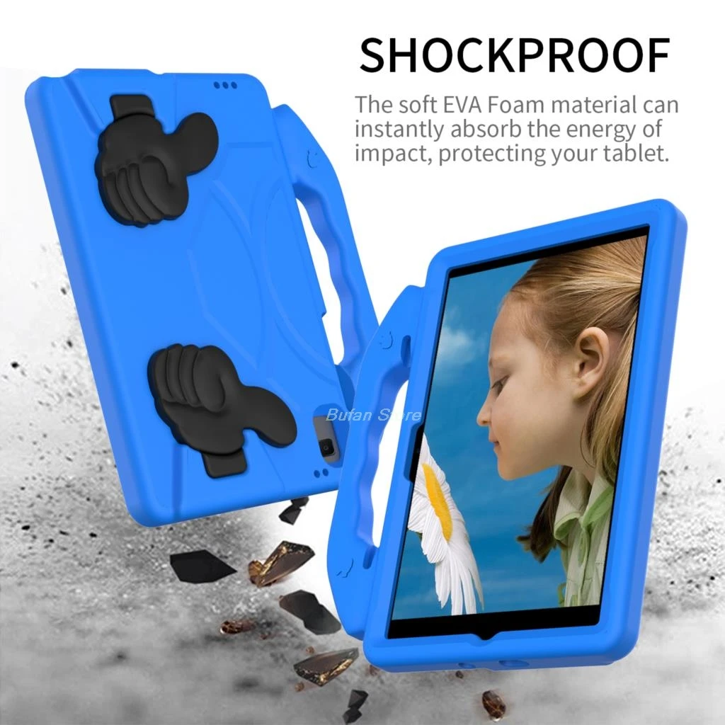 Pokrowiec na Tablet dla dzieci Hoesje Voor Samsung Galaxy Tab A9 Plus S9 A8 10.5 2021 SM-X200 X205 A7 10.4 T500 T505 LiteSM-T220 S6 Lite 10.4