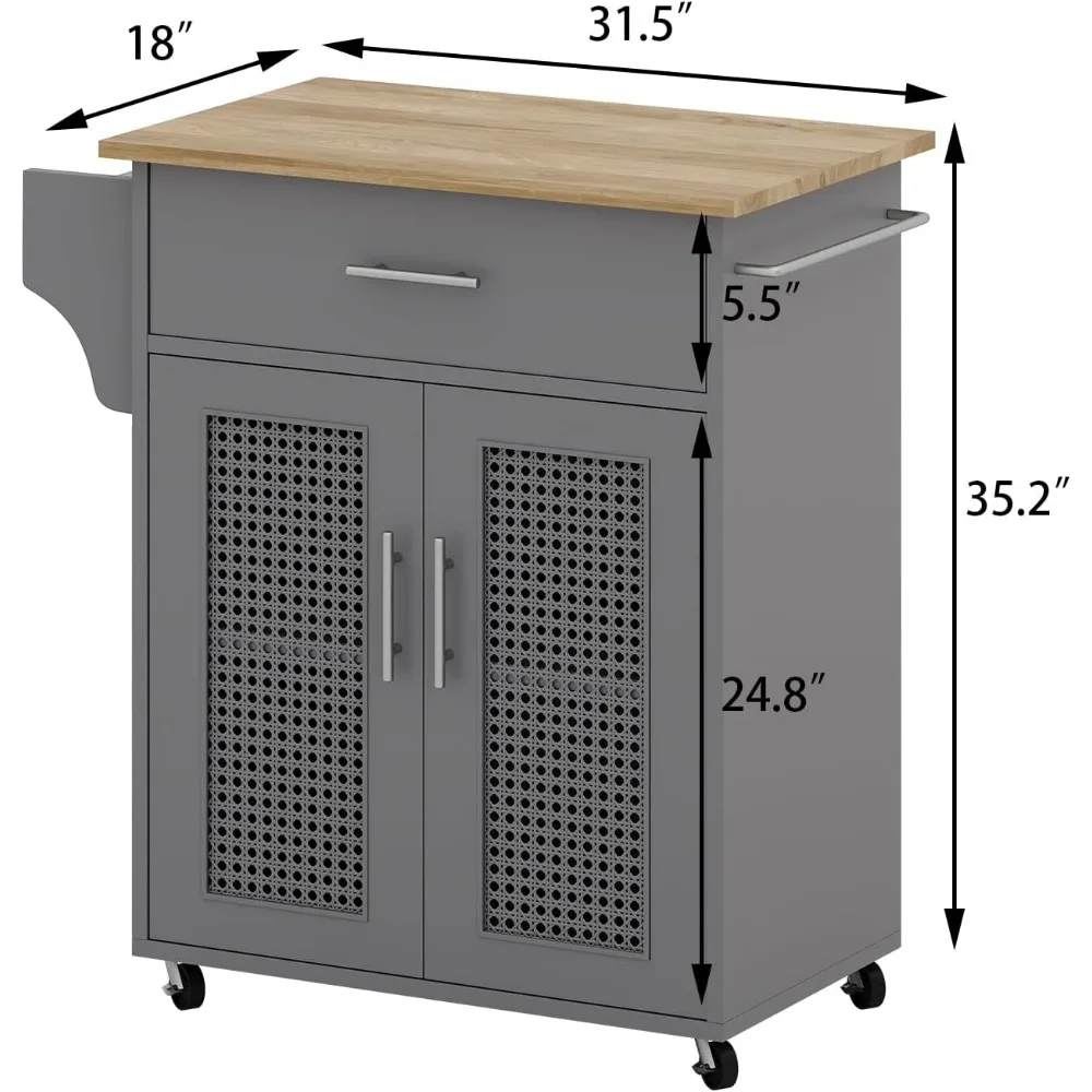 Kitchen Island with Storage, 31