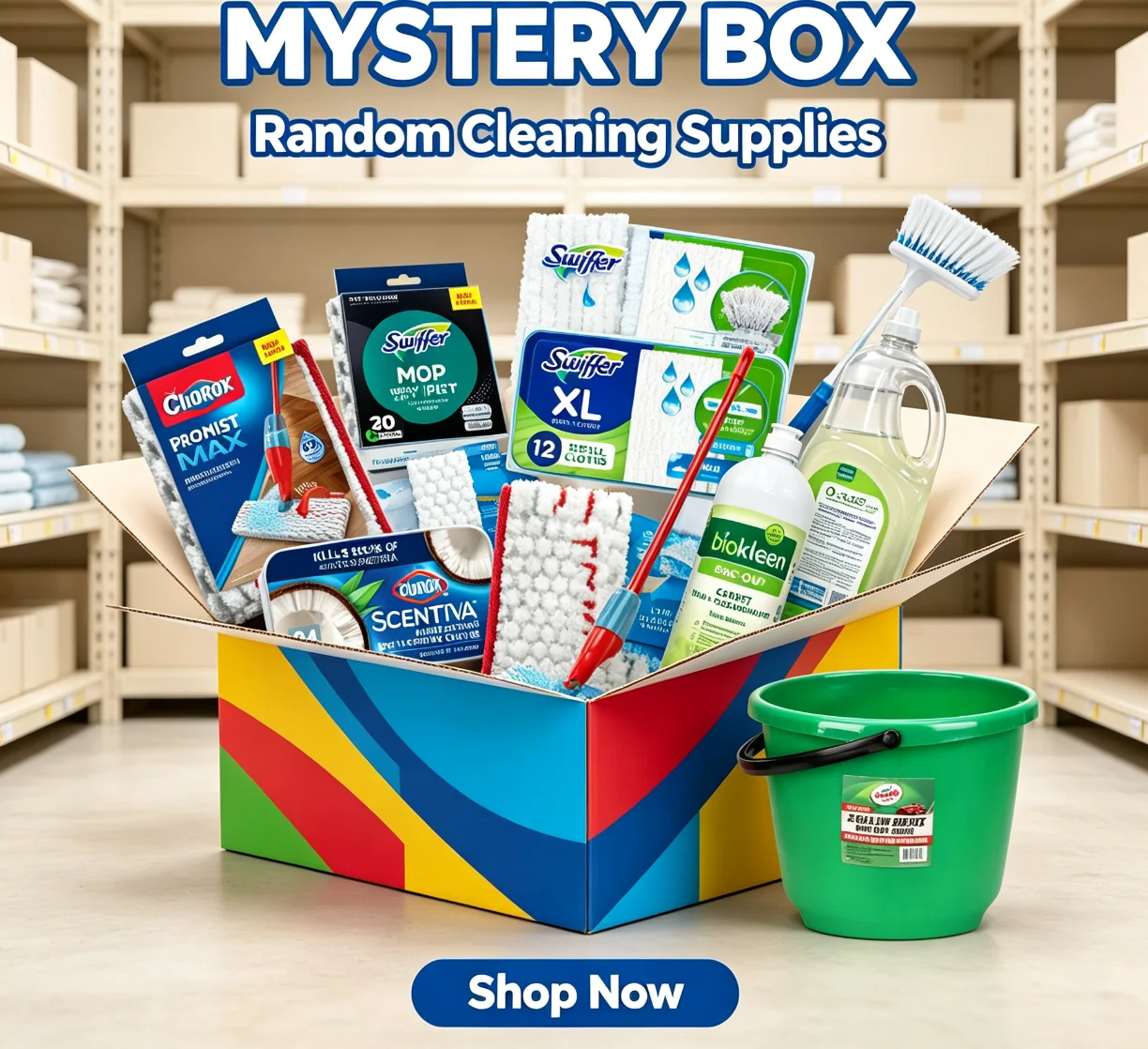 Mystery Box Blind Bag - مستلزمات تنظيف الأرضيات المنزلية صندوق عشوائي