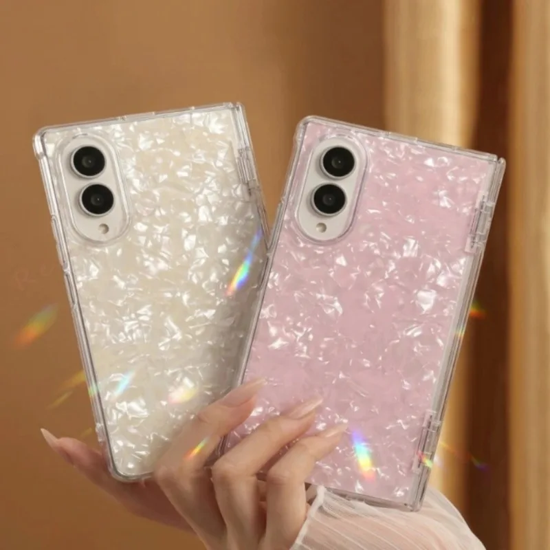 Transparente Magnetische Handyhülle für Samsung Galaxy Z Fold 8 5 6 7 Ultra Offizielle Schutzhülle Niedlich Stoßfest