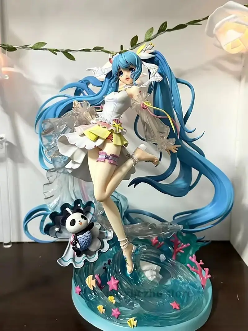 การ์ตูน Hatsune Miku Pvc Kawaii สาวอะนิเมะการ์ตูน Action Figure ของเล่นตกแต่งชุดเด็กคริสต์มาสของขวัญ