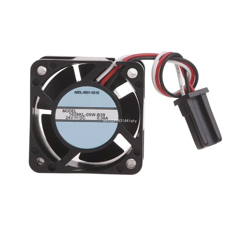 1608KL-05W-B39 24V 0.08A 2 lines Case Cooling Fan 40mm for FANUC System Dropship