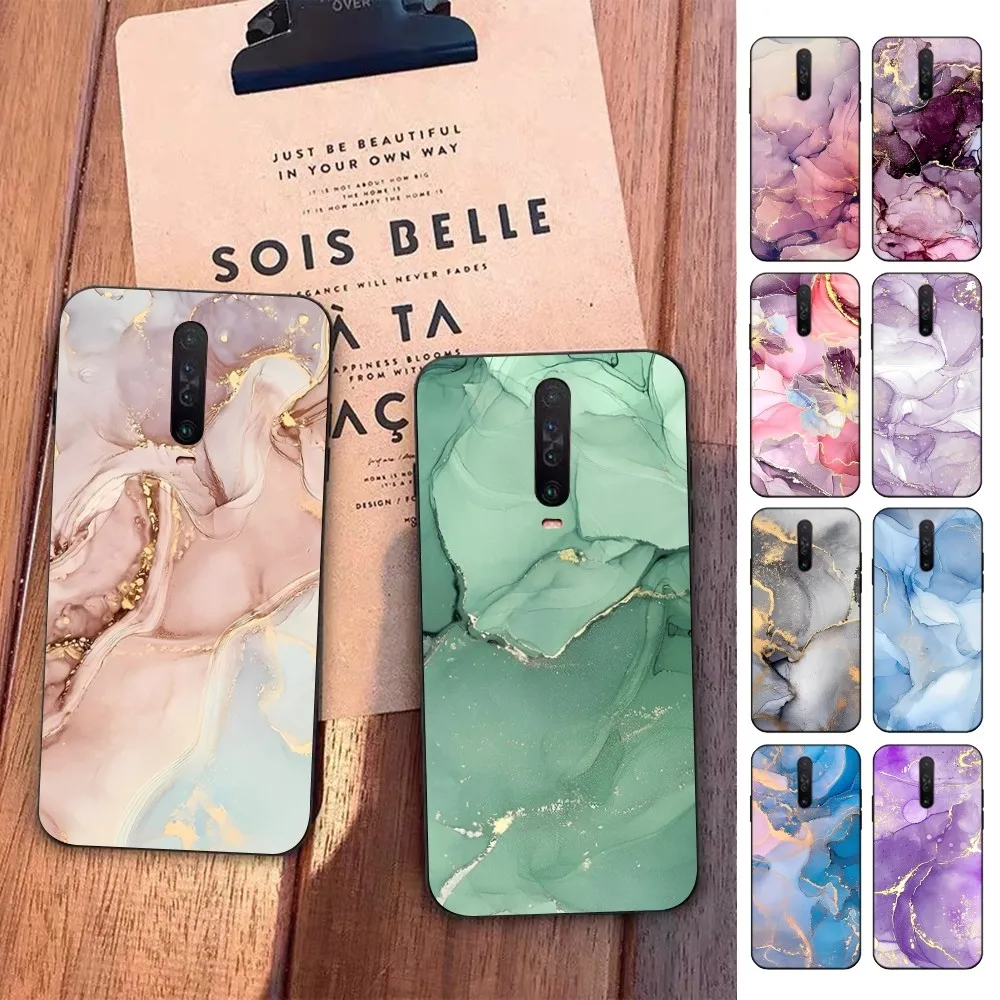 

Marble Art Fashion Phone Case For Redmi 5 6 7 8 9 10 plus pro 6 7 8 9 A GO K20 K30 K40 pro plus F3 Fundas