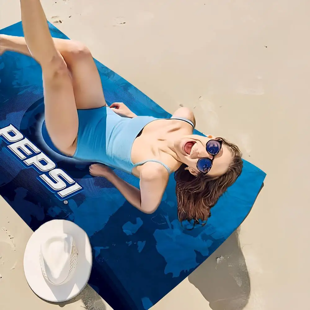 الصودا العلامة التجارية الفن-Pepsis منشفة استحمام ستوكات لينة امتصاص الماء تنفس لفتاة الاطفال منشفة الشاطئ الكرتون الزخرفية
