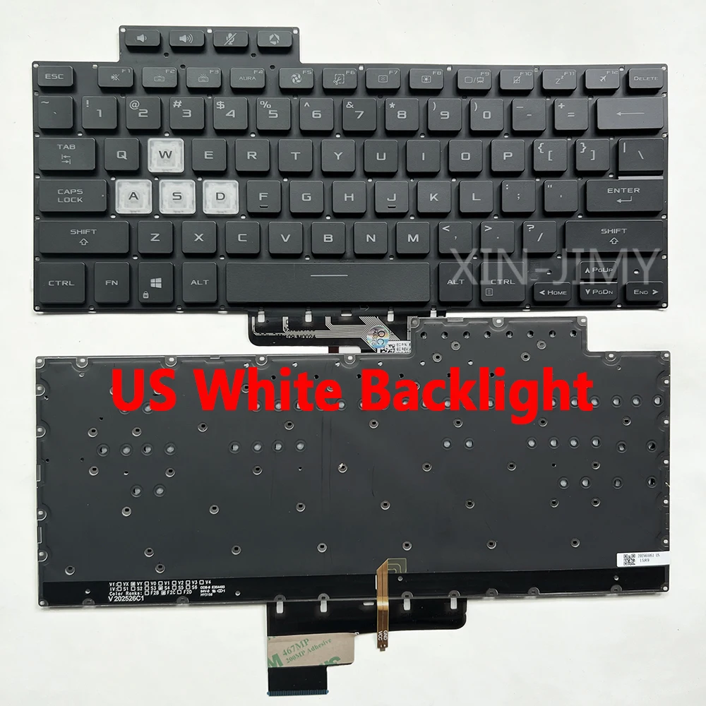 Imagem -02 - Teclado Retroiluminado Americano e Russo Asus Traço Tuf F15 Fx516 Fx516p Fx516pr Fx516pm Fx516pe Fa516 Tuf516