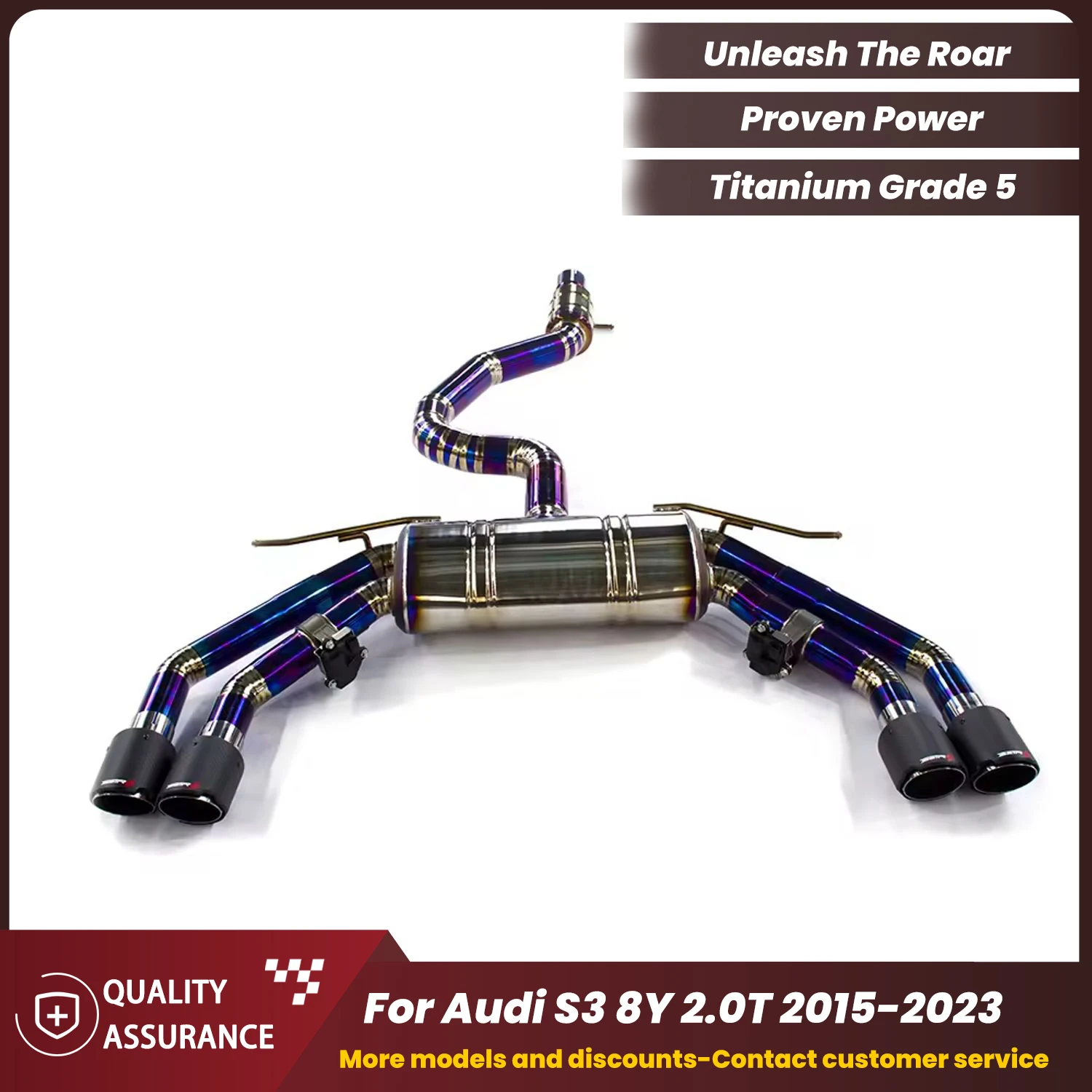 

ECCF Titanium Catback Performance Exhaust for Audi S3 8Y 2.0T 2015-2023