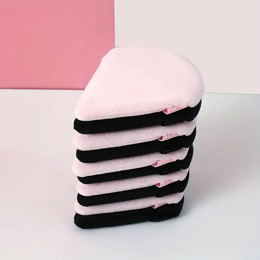 10Pcs  Makeup Powder Puffs Triangle Cosmetic Reusable Plush Powder Sponge Foundation Sponge For Face Body Loose Makeup Tool
