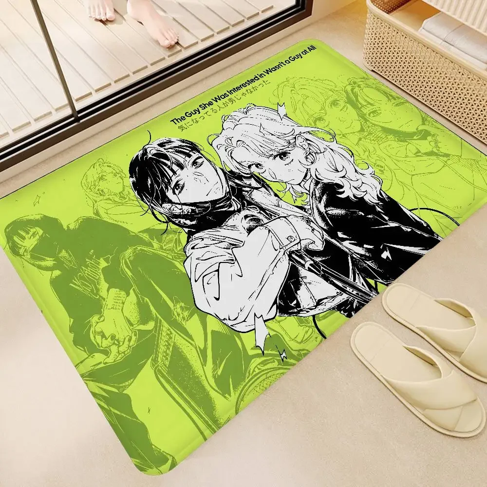 Popular GL Manga T-The G-Guy S-She W-Was I-Interested I-In W-Wasn Room Mats Cheaper Modern Room Balcony Printed Welcome Rug