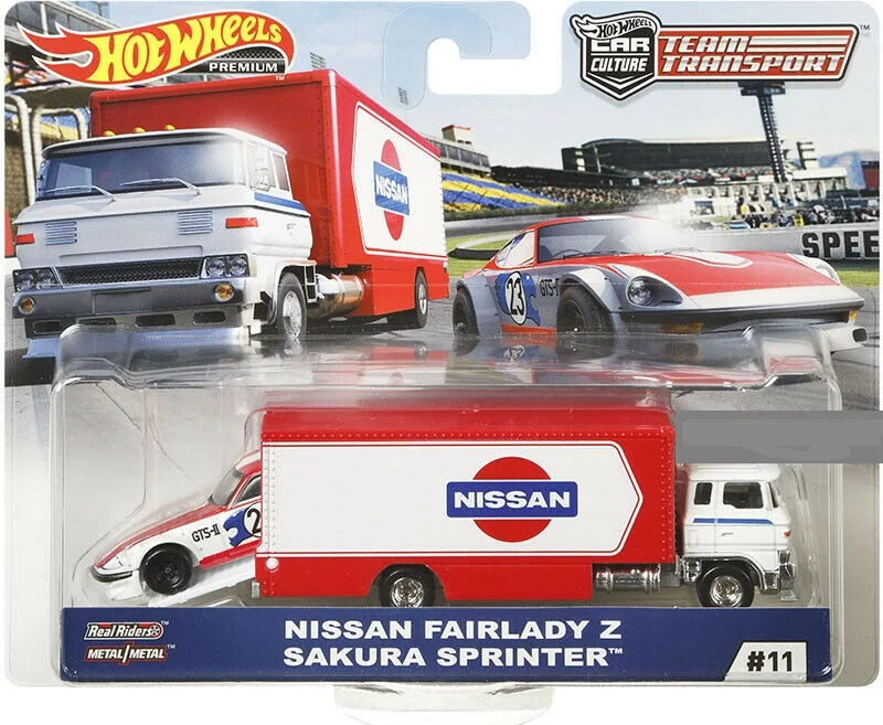 Original Hot Wheels Premium Car Transport Team Diecast 1/64 Nissan Skyline Car Cultrue Collector Toys for Boy Kids Birthday Gift