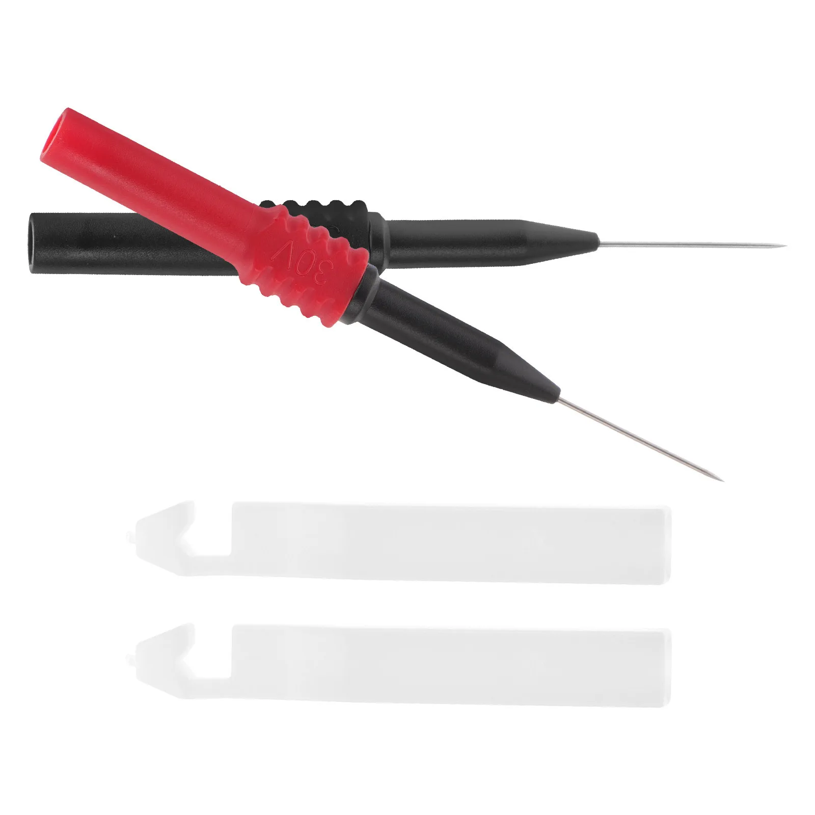 หัววัดทดสอบ 2 ชิ้น เครื่องมือซ่อมรถยนต์ ปลายสแตนเลส สำหรับทดสอบสายไฟแบบไม่ทำลายฉนวน ใช้กับมัลติมิเตอร์