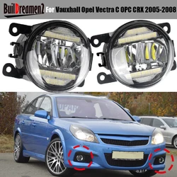 2 X Car Front Bumper LED Fog Light DRL Daytime Running Lamp H11 For Vauxhall Opel Vectra C 2005-2008 (Only Fit OPC CRX Model)