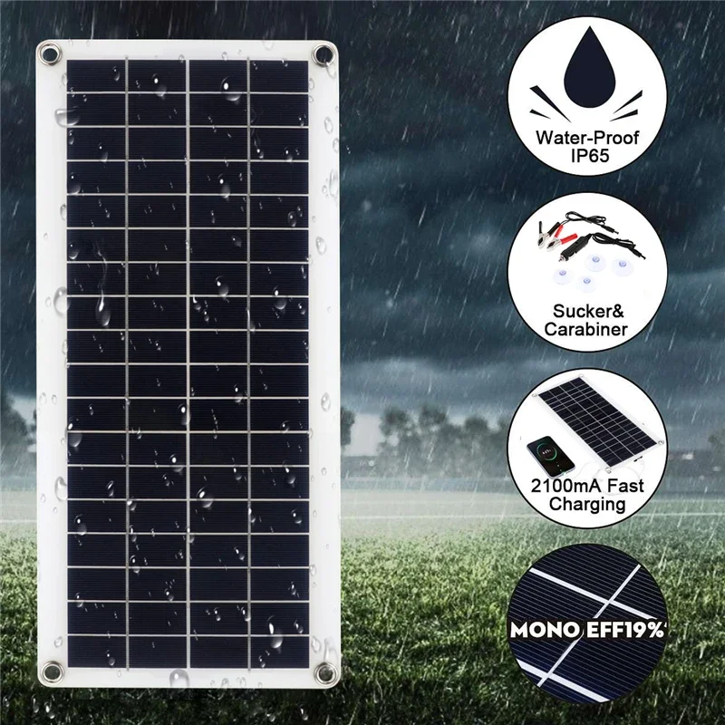 Solar Panel 20W-1000W 12V Solar Cell 100A Controller Solar Panel for Phone RV Car MP3 PAD Charger Outdoor Battery Supply Camping
