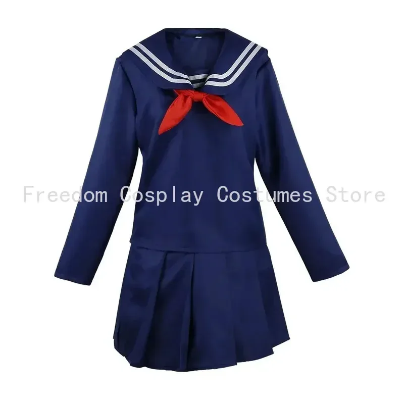 ชุดคอสเพลย์อนิเมะมายฮีโร่อะคาเดเมีย ฮิมิโกะ โทกะ พร้อมวิกผม ชุดนักเรียนหญิง ชุดกะลาสี กระโปรง เสื้อสเวตเตอร์ เสื้อโค้ท สำหรับงานปาร์ตี้ฮาโลวีน ชุดสำหรับเด็กผู้หญิง