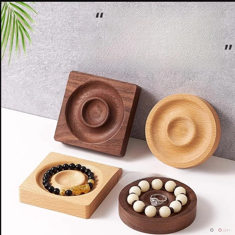 

Beading Plate Jewelry Design Display Tray Bracelet Making Tool Wooden Base DIY Craft Tool French Style Organizer Tray
