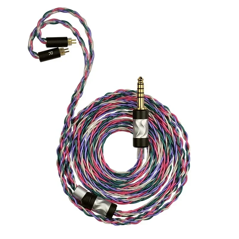 

Yongse Rainbow Plus Earphone Upgrade Balanced HIFI Mmcx Cable Silver-copper Alloy 2.5/3.5/4.4mm for IME S12PRO Z12 TIMELESS A.E