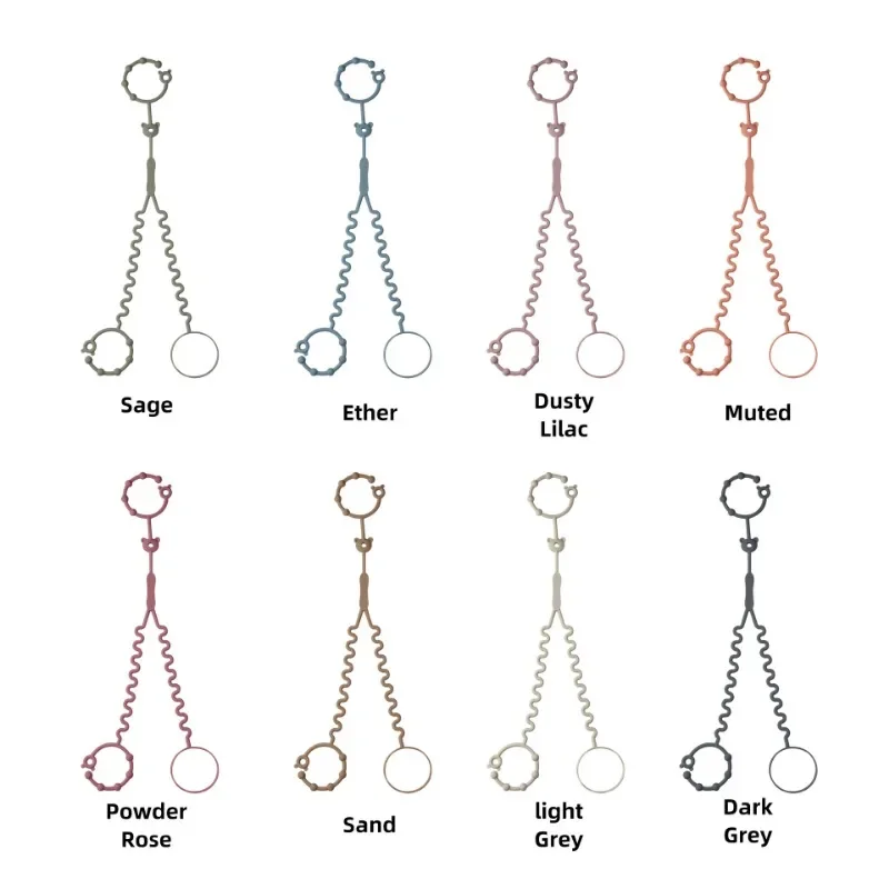 Novo silicone dois-em-um anti-perdido corrente mordedor garrafa de alimentação trela anti perdido acessórios de mamilo para bebês chupetas trelas