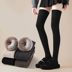 Winter Women's Long Tube Socks Thick And Warm Over The Knee Socks Knee High Socks Cold Proof Leg Knee Protection High Tube Socks