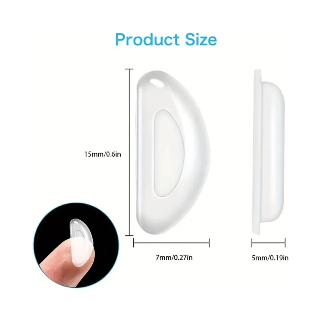 5/10 Pairs Super Sticky Anti Slip Eyeglass Nose Pads Soft Silicone Adhesive Glasses Nose Pad for Plastic Frame Glasses Parts