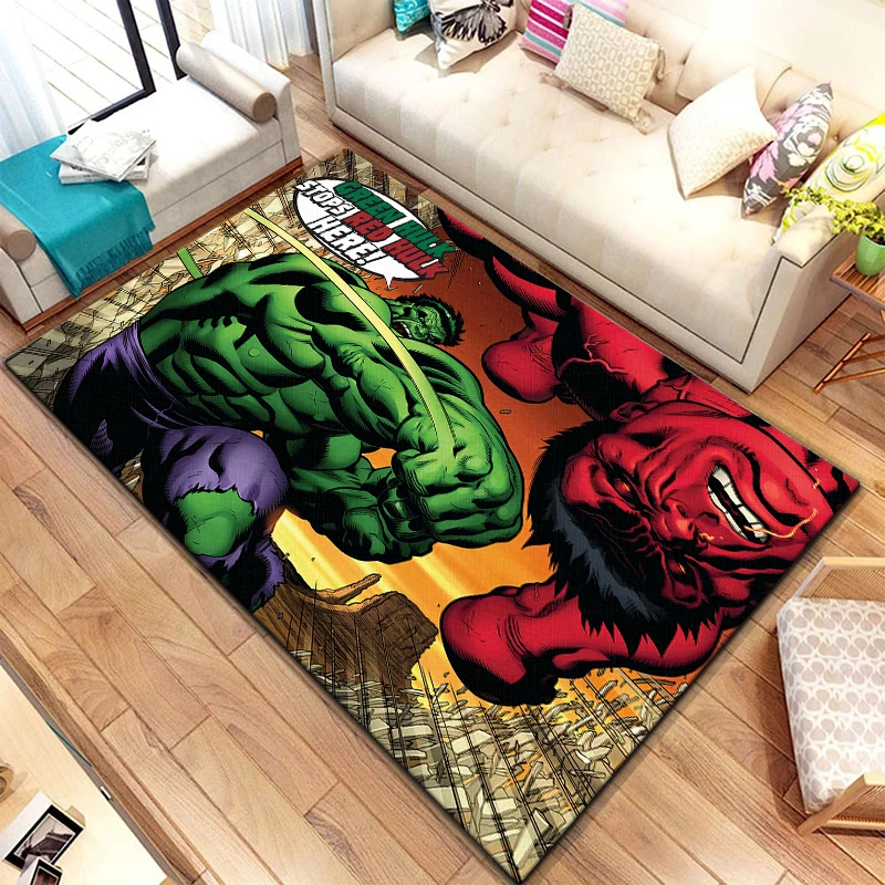 Movie The Hulk printed area carpet for children Living room Bedroom floor mat Kitchen mat Children\'s Bedroom Mat