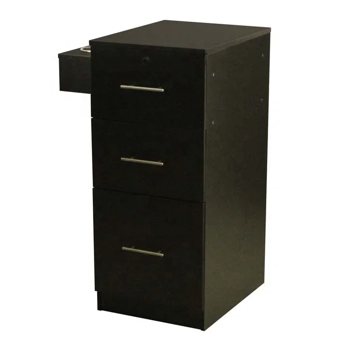 High Quality Customized Fashion Multifunctional Barber Shop Storage Cabinet Barber Shop Cabinet With 3pcs Big Drawers