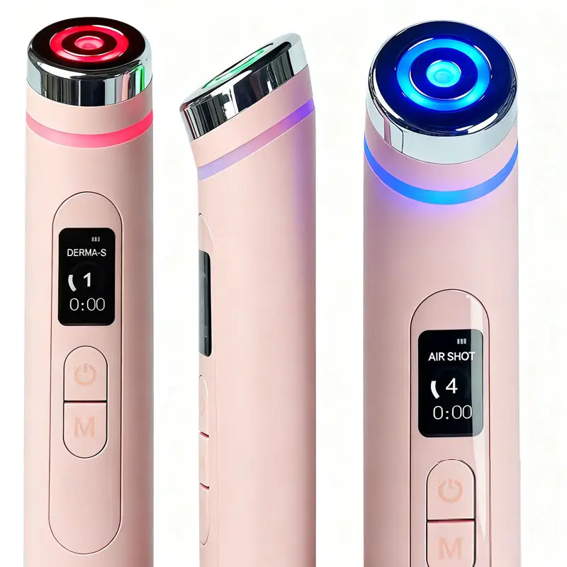 New Pink Skin Tightening Care Wand Multifunction Microcurrent Face Massager Beauty Device