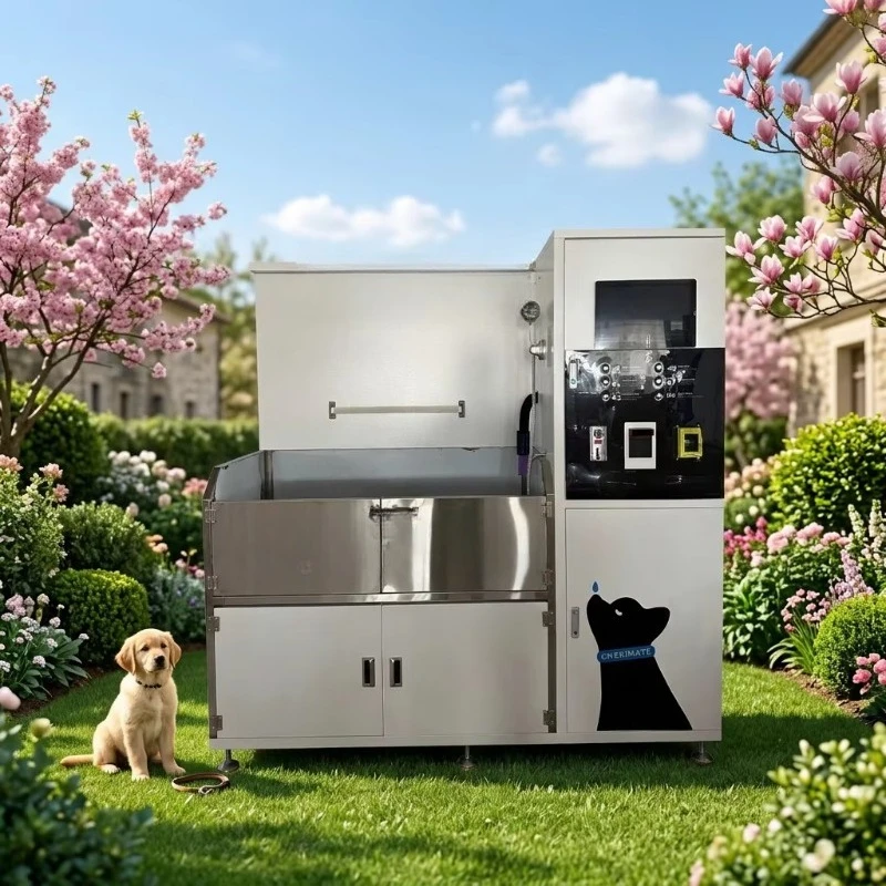Self-service pet washer with push-button operation and payment function, coin/card/cash can be used, push-button operation