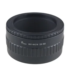 Pixco Macro Extension Tube M52-M42 /M52 Lens to M42 Camera Adjustable Focusing Helicoid Ring Adapter 36 -90mm