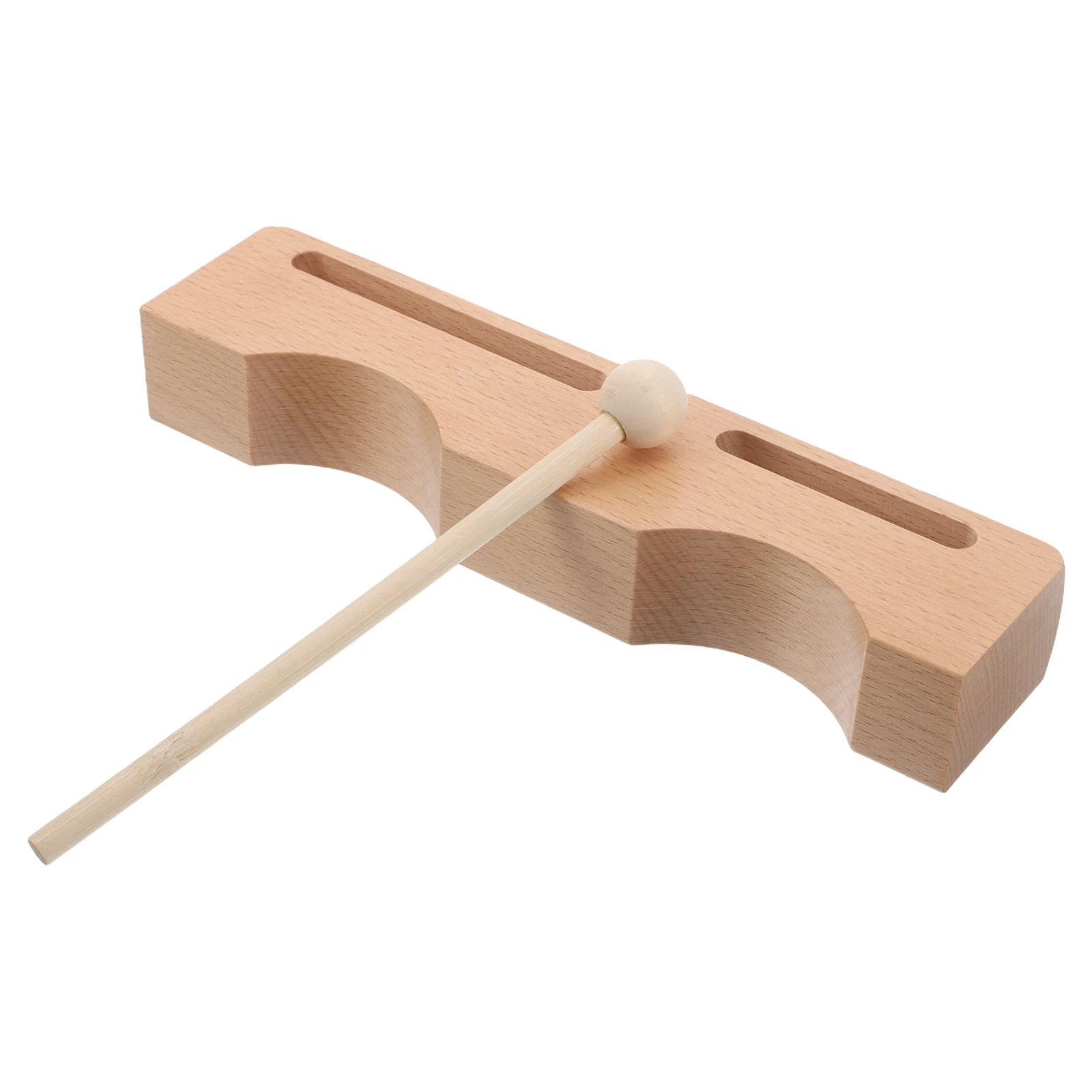 

Double Bass Wood Blocks Percussion Instrument Handheld Beech Wood Musical Block Dual Tones Performance Education