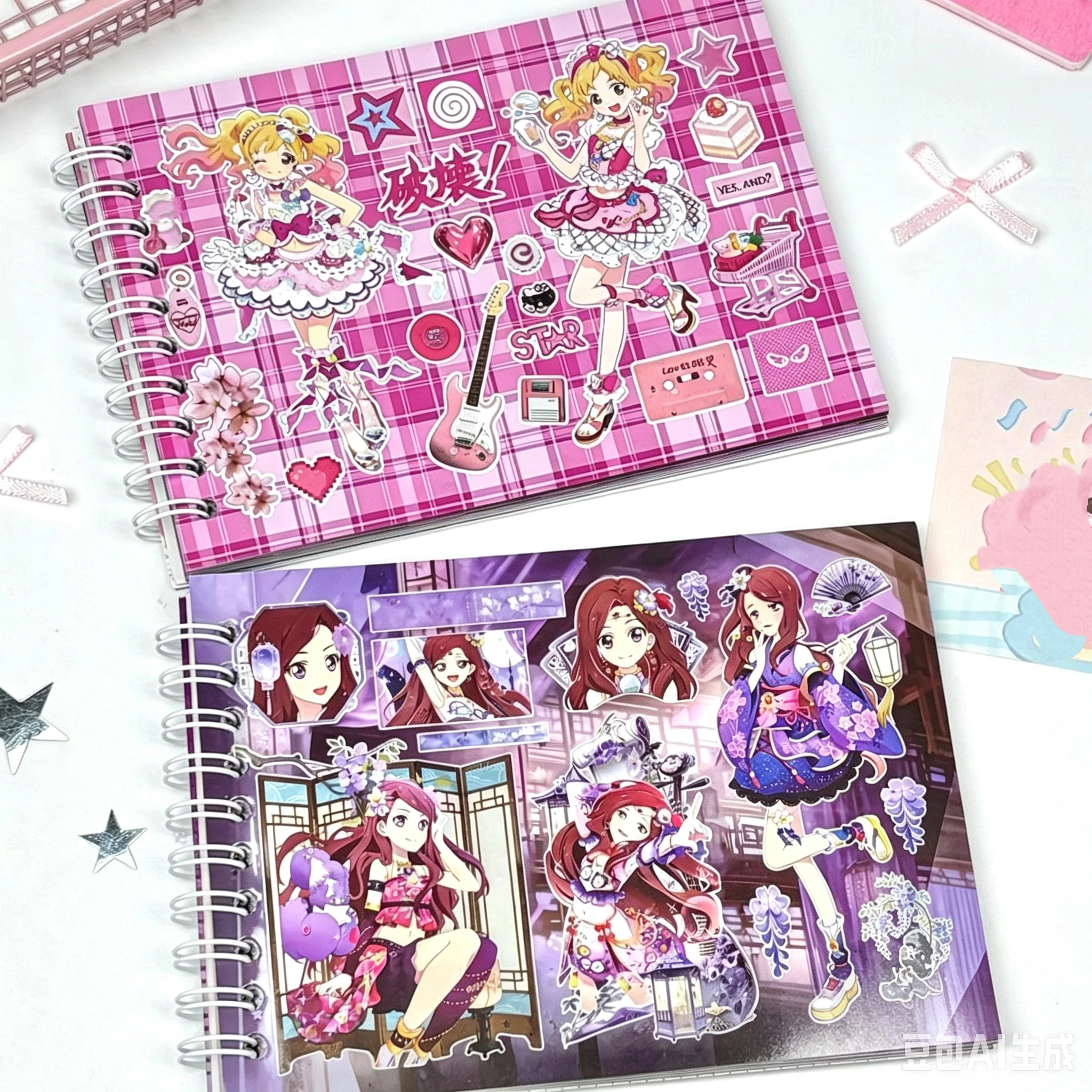 

Japanese Idol Activity Stickers High-looking Cute Book Notebook Whole Sticker Book Student DIY Decoration Material Style Gift