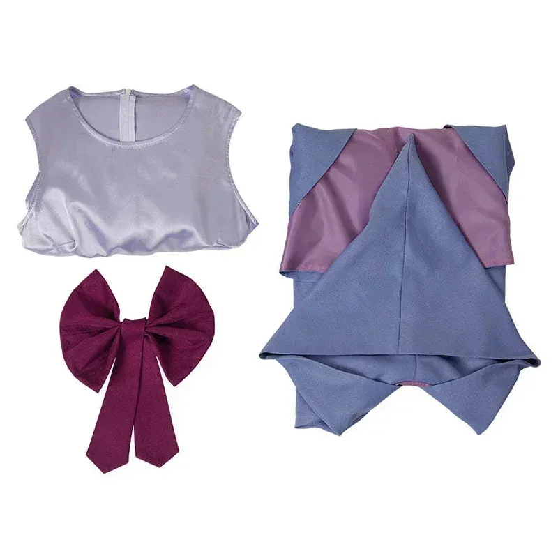 HAni 2025 Woman Cinderella Fairy Godmother Cosplay Costume Blue Dress Halloween Carniv ☆★ww