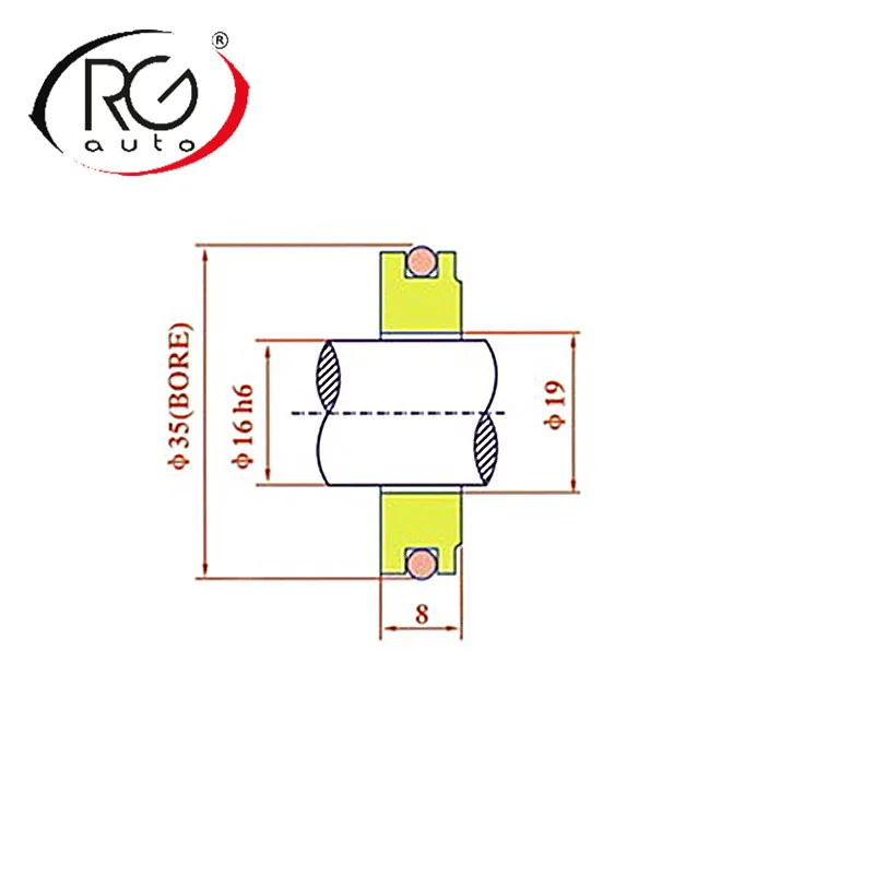 ND 10PA25C/10PA20C Stalen Zetel oliekeerringen/Auto AC compressor asafdichting olieke asafdichting mechanische asafdichting