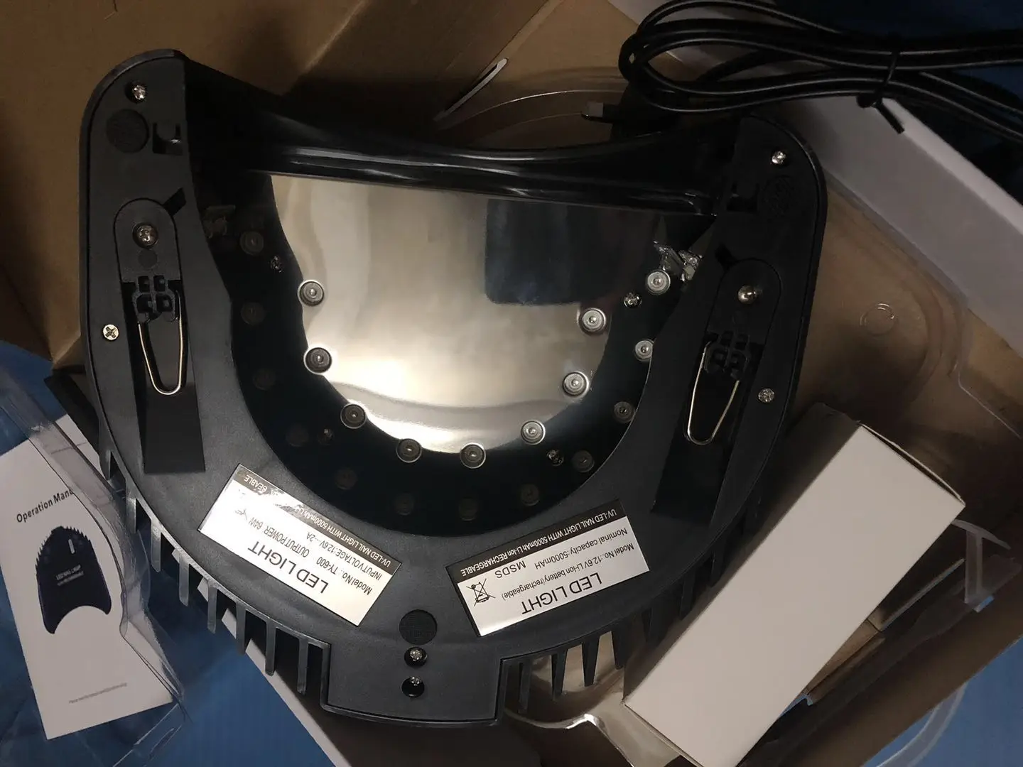 2022 ใหม่ 64W Pro Cureไร้สายDual Lightไร้สายSun Uv Ledเจลเครื่องเป่าเล็บโคมไฟสําหรับSalonเล็บ