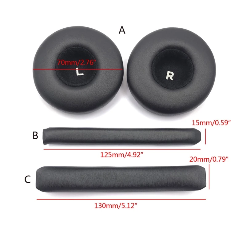 Cache-oreilles en éponge réparation qualifié pour faisceau tête, pour casque Y50 Y55 Y50BT, isolation du bruit, pièces