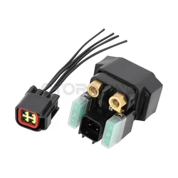 Motorcycle Starter Ignition Switch Relay + Plug For Yamaha RAPTOR 125 250 700 YFM125R YFM250 YFM700 RHINO VIKING YXM 700