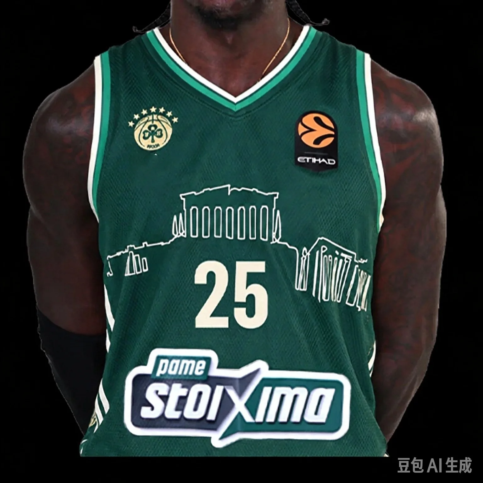 2026 New Greek Panathinaikos Basketball Vest Game Jersey Training Quick Drying Short Sleeved T-shirt for Men