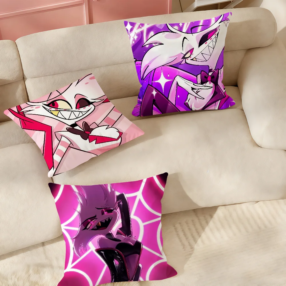 Anime H-hazbin H-hotel Angel Dust Pillow Case Suitable For Bedrooms Living Rooms Cars Home Decoration