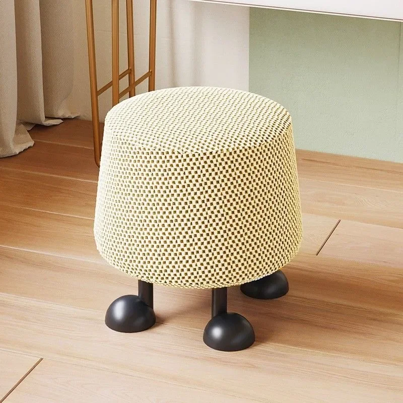 

Entrance Hall Living Room Low Stool Bedroom Dressing Makeup Modern Simple Small Round Stool Home Creative Shoe Changing Chair