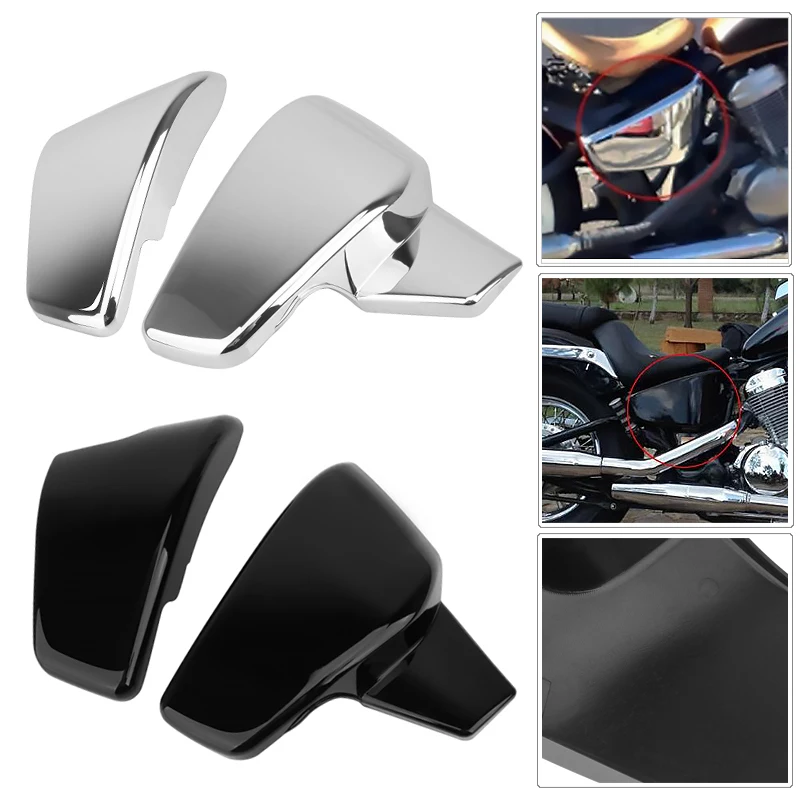 

1 Pair Motorcycle Left Right Side Fairing Battery Protection Guard Cover For Honda VLX 600 VT 600 C CD Shadow Steed VT400 99-08