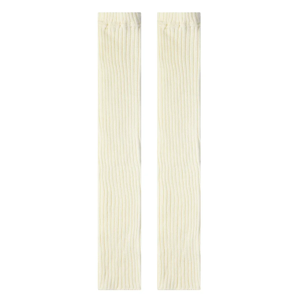 JK Japanese Style Leg Warmers Y2k Girls Thigh High Stockings Women Leg Warmers Autumn Winter Knitted Foot Cover Knee High Socks
