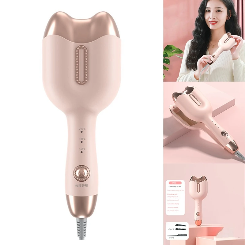 

32Mm Cat's Claw Egg Curling Iron Automatic Hair Curler Water Ripple Styling Tools Lazy Man With Short Hair Curler