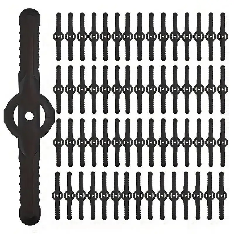 10/20/30/50Pcs Garden Trimmer Head Replacement Blades Waterproof Plastic Blades, Durable Pressure Resistant Parts
