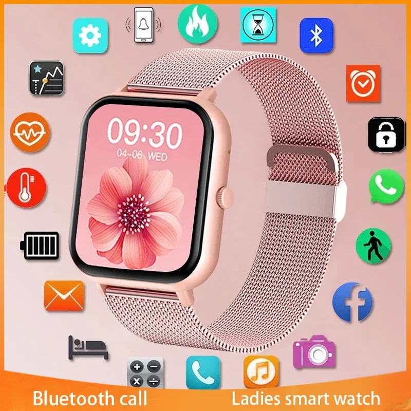 

Xiaomi Mijia Smart Watch for Women Men BT Call Custom Dial Smartwatch Waterproof Fitness Sport Bracelet Clock for Android IOS
