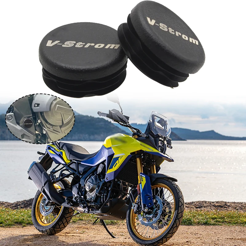 

2PCS Chassis Plugs For Suzuki V-STROM 800 DE VStrom 800DE 2023 2024 Motorcycle Frame Hole Cover Caps Plug Frame Cap